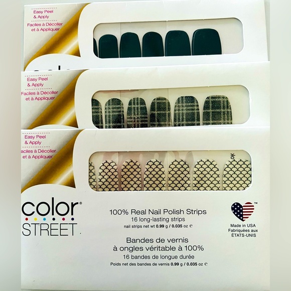 Color Street Makeup Color Street Nail Polish Strips Setblack And